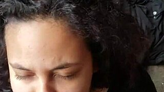 Girlfriend Sucks Cock in Creepy Abandoned Building