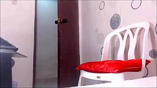 chubby trans amateur jerks off to climax in homemade video