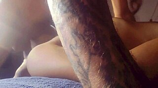 Can this sexy shemale handle a big cock digging her pussy?