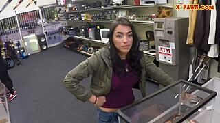 busty woman convinced to deal with pawn dude