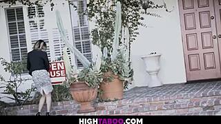 Rich boy bends rental agent Dillion Harper for 69 blowjob before buying house