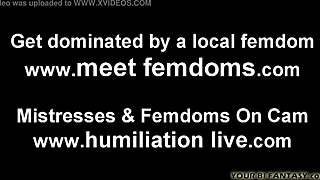 Suck THIS BIG BLACK COCK for me in wild femdom POV action!