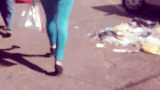 Mexican Milf With Big Ass Masturbates On The Street In Public View