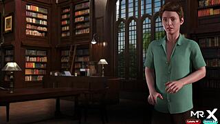 in treasure of nadia, milf caresses pussy with big cock and cums