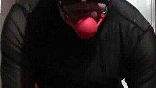 bisexual crossdresser mark wright begs for a real cock to pound his ass, cumming fast with an anal hook inside