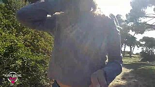 Watch Nippleringlover flash huge pierced nipples on the beach! Can you resist the kinky thrill?