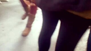 Mexican Milf With Big Ass Masturbates On The Street In Public View