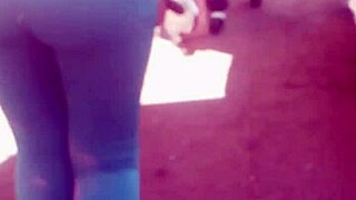 Mexican Milf With Big Ass Masturbates On The Street In Public View