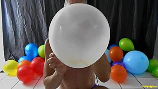balloon play with horny gay dilf richard lennox