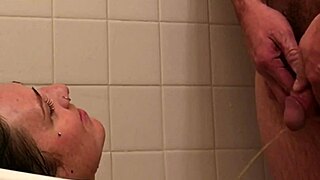 anal hot milf wife with shower rimjob - bunnieandthedude
