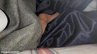 look at that smooth dick under the cover