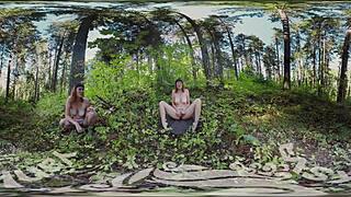 Brunette Sosha Masturbates To Climax Outdoors