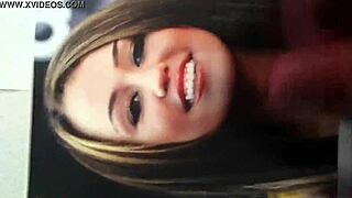 Cumming Hard on Miley Cyrus Face Right Now!