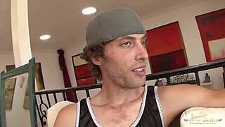 Horny Cheerleader Rides Friend's Huge Cock for Workout