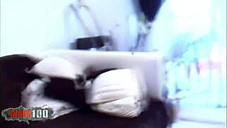 good time with angelina while couple watches