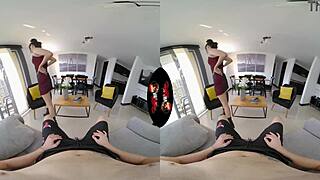 Super Cute Latina Gets Intense Anal Fucking in VR