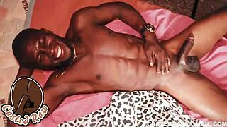 behind the scenes, the ebony girl has a squirting accident on set.