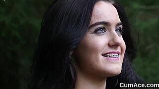 i watched this wacky stunner get a facial and eat all the cum