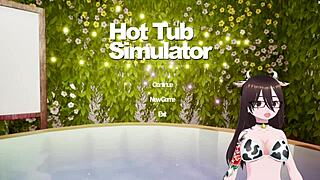 dive into the hot tub simulator with big tits and ass