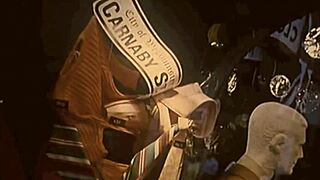 vintage english girls group fun at euston station