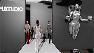 Fallout 4 Fashion Extra Lingerie with Brunette Cartoon Character