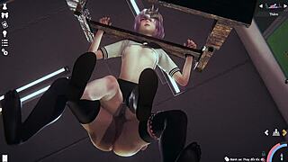 What’s hotter than doggystyle action in an anime hentai game?