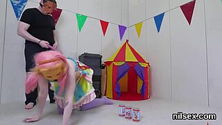 Horny sweetie taken to butthole madhouse for brutal anal pain.