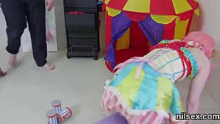 Horny sweetie taken to butthole madhouse for brutal anal pain.