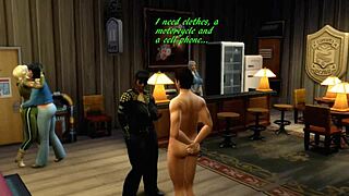 sims 4 terminator parody with wild shemale blowjob and interracial 3some action in 3d