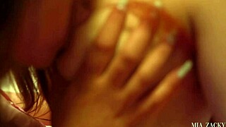 Brunette and Redhead Passionately Kissing and Licking Big Tits in Amateur Photo Shoot