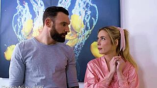 erotic massage session with sensual touches