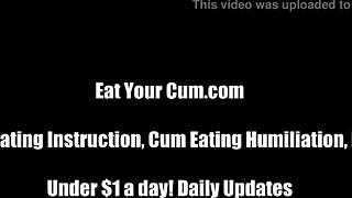 I make you swallow your cum in this liquid lunch femdom pov bdsm