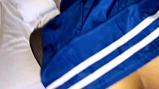 cute petite 18+ girlfriend with tight body fucks her stepbrother hard after school class