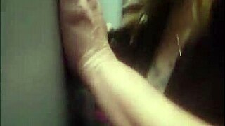 blonde woman cheats with big black cock at gloryhole