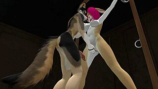 Tim Fucks Pink Bunny In Bound Cartoon Sex Scene