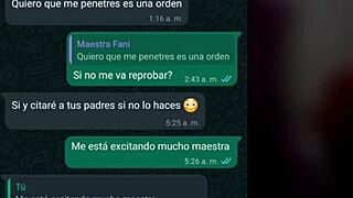 Chat De Whatsapp Con Mi Maestra Se Pone Caliente Por La Noche