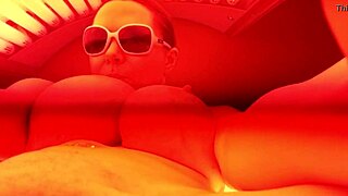 Getting Myself Off in the Tanning Bed Feels So Naughty and Thrilling!