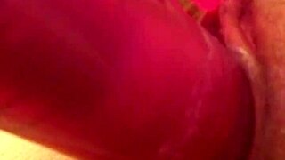 Milf masterbating with dildo! Watch her pussy play with toys under maledom control.