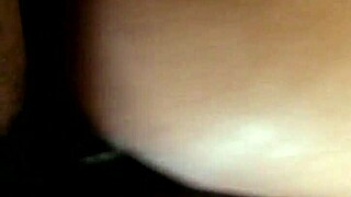 black chick with fat ass and pussy gets creamy on the dick, her curves contrasting the intense action