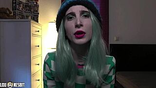 In this fantasy, lou nesbit guides your first time with a man, whispering dirty talk as lia louise joins in femdom play.