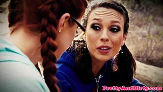 Redhead MILF Gets Assfucked in Hot FFM Threesome