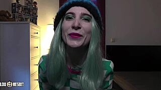 In this fantasy, lou nesbit guides your first time with a man, whispering dirty talk as lia louise joins in femdom play.