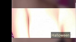 i explore my pussy with toys and dildo in halloween cam video