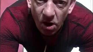 bisexual crossdresser mark wright bends over, drinks his own piss, and begs for assfucking simultaneously