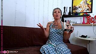 The best European MILFS try out spicy undergarments in a hot workplace tryst