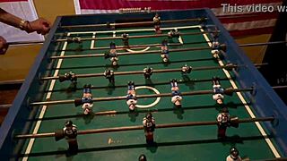 Behind the scenes, paying the soccer bet with big asses from Colombia, Canada, Mexico, Brazil, and Spain