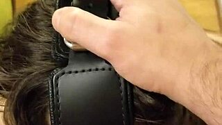 Masked Blowjob With Deep Throat Action