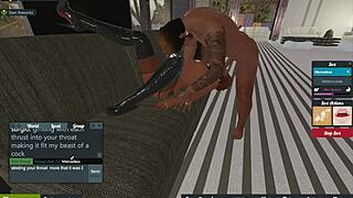 Slut with big boobs gets pounded by a monster cock