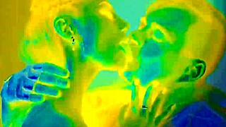 Alex Angel and Lady Gala DANCE and KISS in SEX MACHINE 2 lesbian threesome