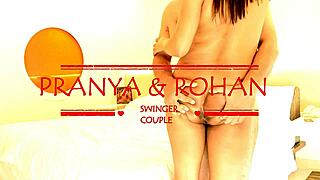 Indian couple from Delhi use the steam in the bathroom to get hot in a steamy sex video